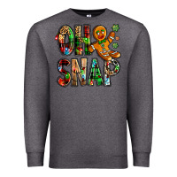Charcoal Heather Oh snap Christmas Premium Sweatshirt - NancyCooperArtShop