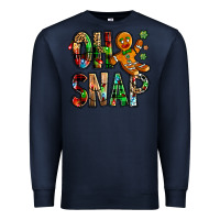 Navy Oh snap Christmas Premium Sweatshirt - NancyCooperArtShop