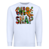 White Oh snap Christmas Premium Sweatshirt - NancyCooperArtShop