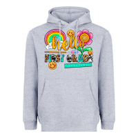 Heather Grey hello first grade Heavyweight Hoodie - NancyCooperArtShop