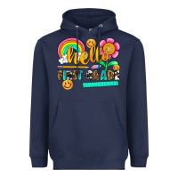 Navy hello first grade Heavyweight Hoodie - NancyCooperArtShop