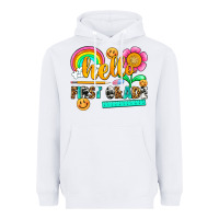 White hello first grade Heavyweight Hoodie - NancyCooperArtShop
