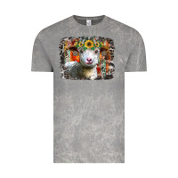 Cloud Rock sunflower sheep Vintage Tee - RacoonDesign