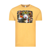 Vintage Mustard sunflower sheep Vintage Tee - RacoonDesign