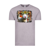 Vintage Zinc sunflower sheep Vintage Tee - RacoonDesign