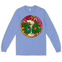 Colony Blue Christmas martini Long Sleeve Tee - AdoDesignShop