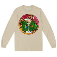 Mushroom Christmas martini Long Sleeve Tee - AdoDesignShop