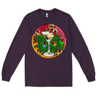 Plum Christmas martini Long Sleeve Tee - AdoDesignShop