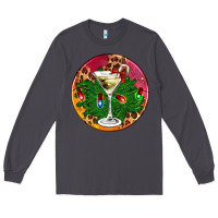 Smoke Christmas martini Long Sleeve Tee - AdoDesignShop