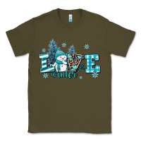 Army Green love winter Classic Tee - AdoDesignShop