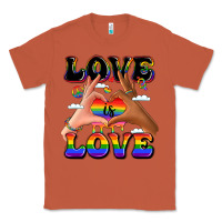 Copper love is love lgbtq pride hands Classic Tee - LillyAllenDesigns