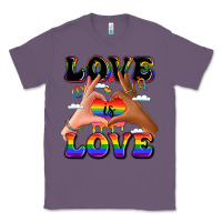 Lavender love is love lgbtq pride hands Classic Tee - LillyAllenDesigns