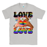 Moon Dust love is love lgbtq pride hands Classic Tee - LillyAllenDesigns