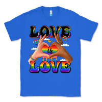 True Royal love is love lgbtq pride hands Classic Tee - LillyAllenDesigns