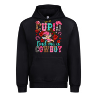 Black Cupid find me a cowboy Valentine's Day Urban Hoodie - HowdyJamesFarm