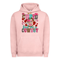 Pigment Salmon Cupid find me a cowboy Valentine's Day Urban Hoodie - HowdyJamesFarm
