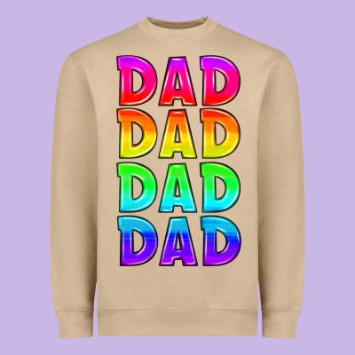 Lgbtq Dad Heavyweight Sweatshirt Designed By Hra Design Shop