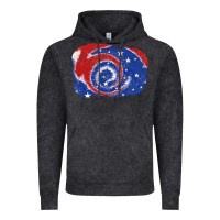 Vintage Black Patriotic tie dye background 4th of july Vintage Hoodie - CowGirlArtShop