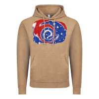 Vintage Coffee Patriotic tie dye background 4th of july Vintage Hoodie - CowGirlArtShop
