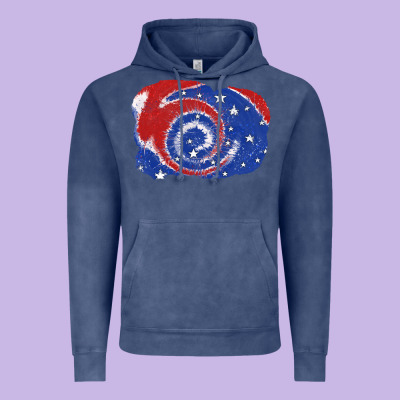 Patriotic Tie Dye Background 4th Of July Vintage Hoodie Designed By Cowgirlartshop