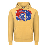 Vintage Mustard Patriotic tie dye background 4th of july Vintage Hoodie - CowGirlArtShop
