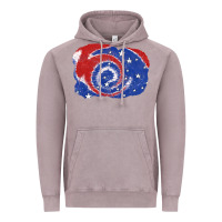 Vintage Zinc Patriotic tie dye background 4th of july Vintage Hoodie - CowGirlArtShop