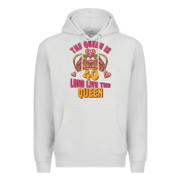 Dove Grey the queen is 40 long live the queen Premium Hoodie - Jasminsmagicworld