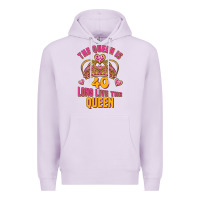 Lilac the queen is 40 long live the queen Premium Hoodie - Jasminsmagicworld