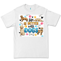 White life is better with dogs Premium Tee - MaliasSmallBusiness
