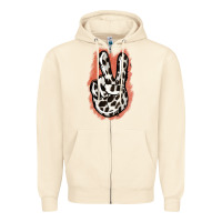 Sandshell Dalmatians Skin Peace Sign Zipper Hoodie - Jasminsmagicworld