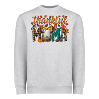 Heather Grey thankful mama sheep Heavyweight Sweatshirt - RacoonDesign