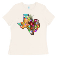 Bone christmas texas map Ladies Tee - AdoDesignShop