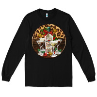 Black christmas martini cocktail party Long Sleeve Tee - AdoDesignShop