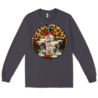 Smoke christmas martini cocktail party Long Sleeve Tee - AdoDesignShop