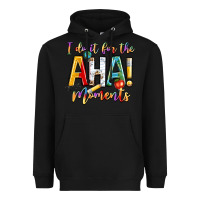 Black i do it for the aha moments Heavyweight Hoodie - NancyCooperArtShop