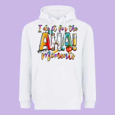 I Do It For The Aha Moments Heavyweight Hoodie Designed By Nancycooperartshop