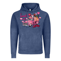 Vintage Denim loads of love valentine's day farm truck Vintage Hoodie - FaDigitalArtStudio