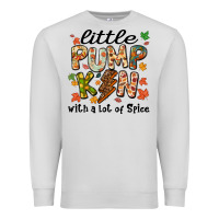 Dove Grey little pumpkin with a lot of spice Premium Sweatshirt - MaliasSmallBusiness