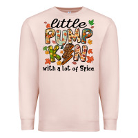 Pale Pink little pumpkin with a lot of spice Premium Sweatshirt - MaliasSmallBusiness