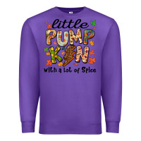 Purple little pumpkin with a lot of spice Premium Sweatshirt - MaliasSmallBusiness
