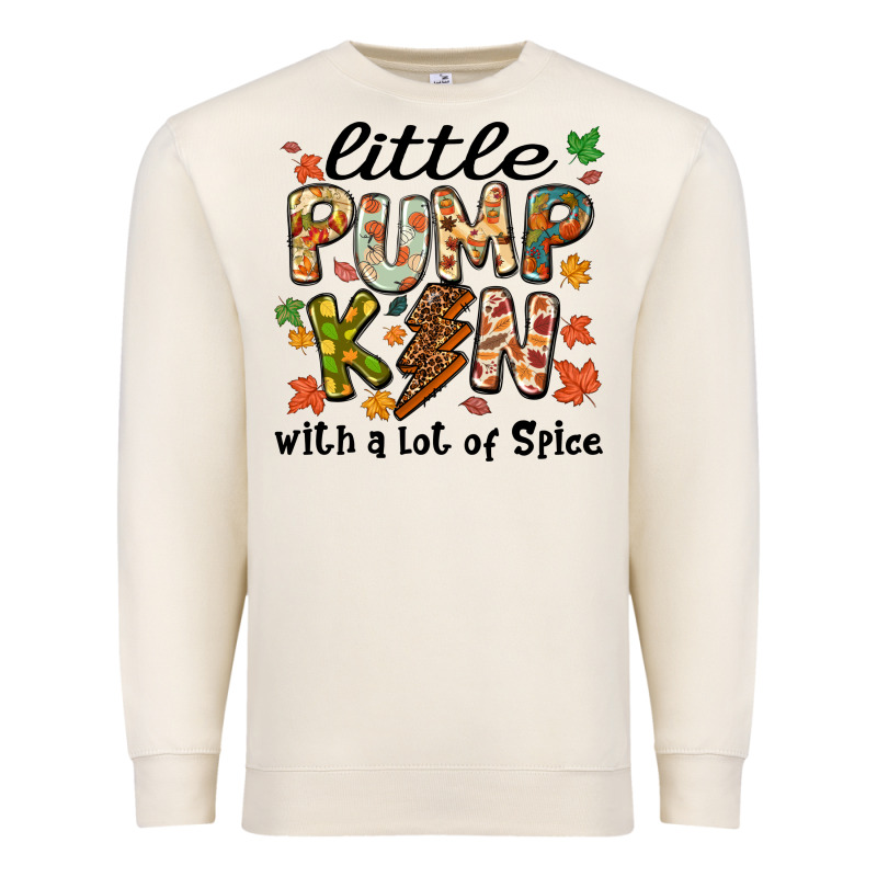 Little Pumpkin With A Lot Of Spice Premium Sweatshirt by MaliasSmallBusiness | Teevron