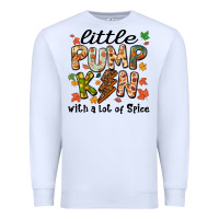 White little pumpkin with a lot of spice Premium Sweatshirt - MaliasSmallBusiness