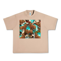 Burro astec cowhide highlands cow Urban Heavy Tee - BarkalooDesign
