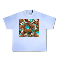 Grape Ice astec cowhide highlands cow Urban Heavy Tee - BarkalooDesign