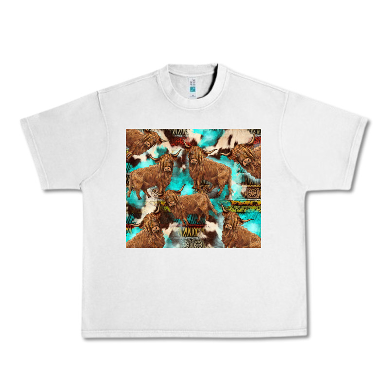 Astec Cowhide Highlands Cow Urban Heavy Tee by BarkalooDesign | Teevron