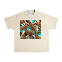 Sandshell astec cowhide highlands cow Urban Heavy Tee - BarkalooDesign