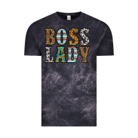 Cloud Black western boss lady Vintage Tee - HRA Design Shop