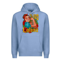 Colony Blue hundred percent latina strong woman Premium Hoodie - Jasminsmagicworld