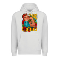 Dove Grey hundred percent latina strong woman Premium Hoodie - Jasminsmagicworld
