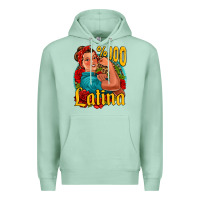 Seafoam hundred percent latina strong woman Premium Hoodie - Jasminsmagicworld